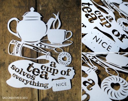 Вытынанки кухонной утвари