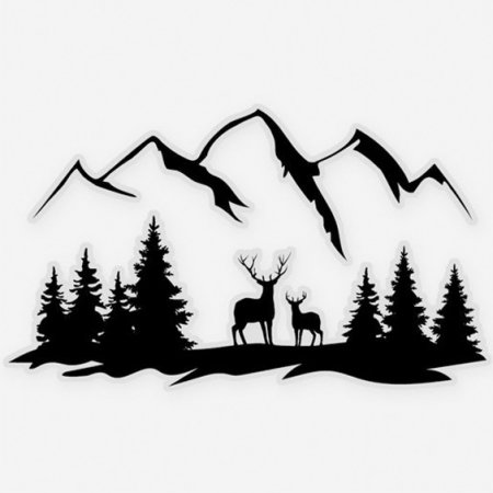 Горы силуэт