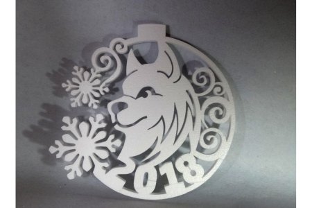Новогодние шары из фанеры