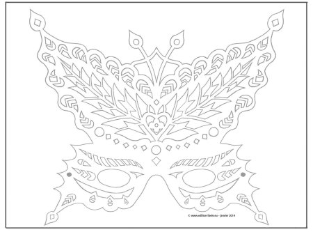 Вытынанки карнавальные маски