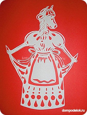 Киригами Овечка