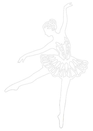 Вытынанка балерина (48 фото)
