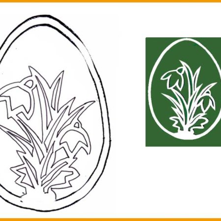 Подснежники вырезанки