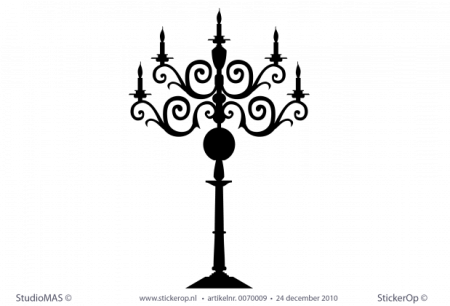 Подсвечник трафарет