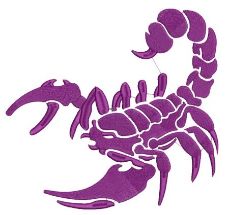 Скорпион трафарет