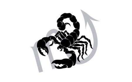 Трафарет скорпиона для вырезания