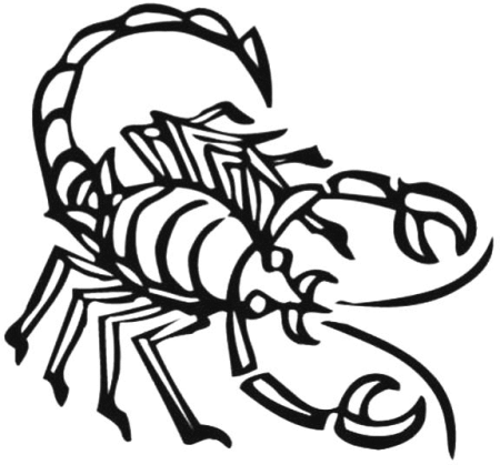 Наклейка Скорпион