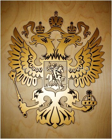 Наклейка Орел на машину двуглавый