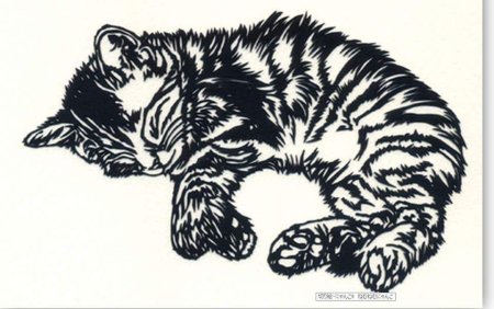 Вытынанка кот