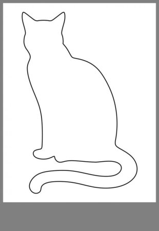 Трафарет кошки
