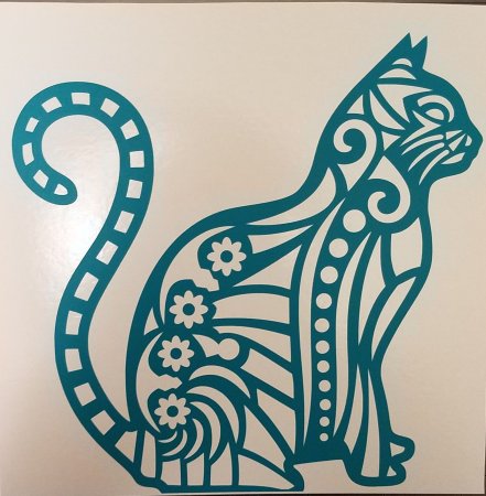 Кошка спит раскраска