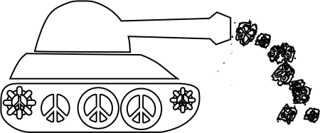 Выстрел из пушки чб