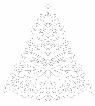 Вытынанки Новогодняя елка