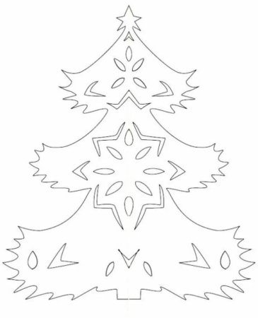 Украшения на окна елка