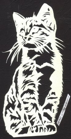 Вытынанка кошка