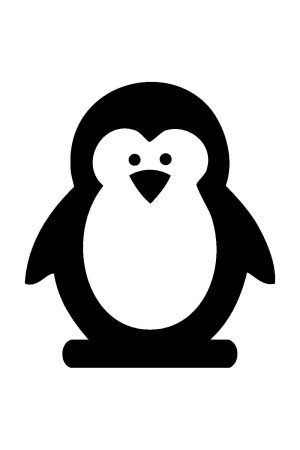 Вытынанка пингвиненок (47 фото)