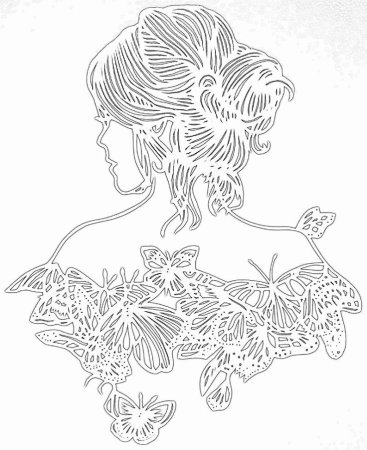 Вытынанки девушки