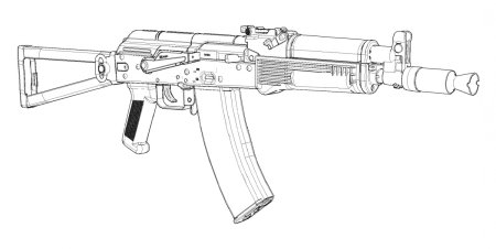 AK 47 vector