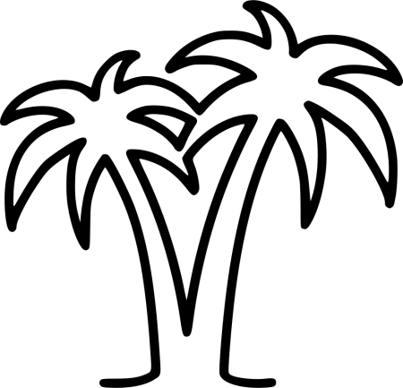Пальма трафарет
