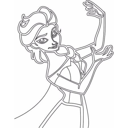 Раскраска Anna Elsa