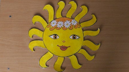 Солнце трафарет для вырезания из бумаги