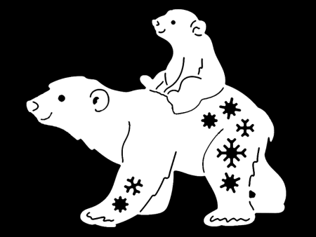 Новогодняя раскраска (мишка)