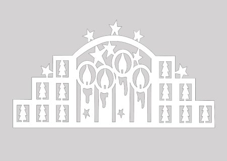 Трафареты для больших окон