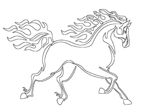 Вытынанка конь