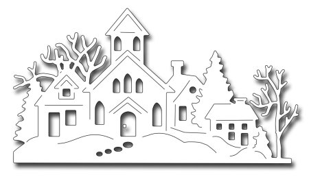 Вырезки на окна домики