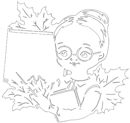 Вытынанка учительница в полный рост