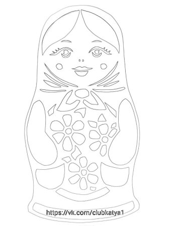 Вытынанки матрешки
