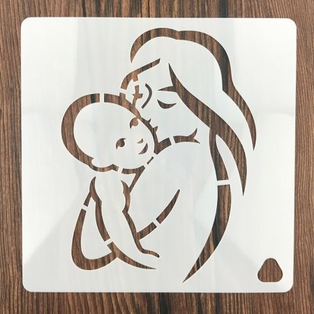 Силует женщины с ребенком