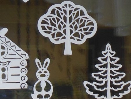 Вытынанка Ледяная избушка