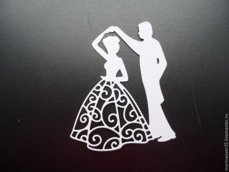 Вытынанка жених и невеста