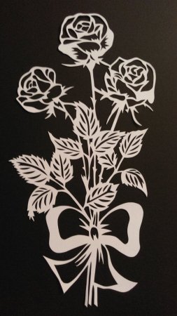 Ажурное вырезание цветы