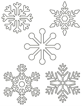 Снежинка раскраска