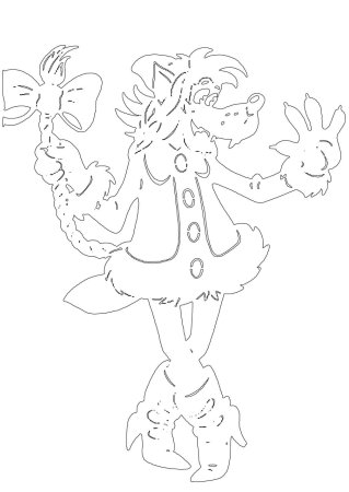 Сказочные трафареты на новый год