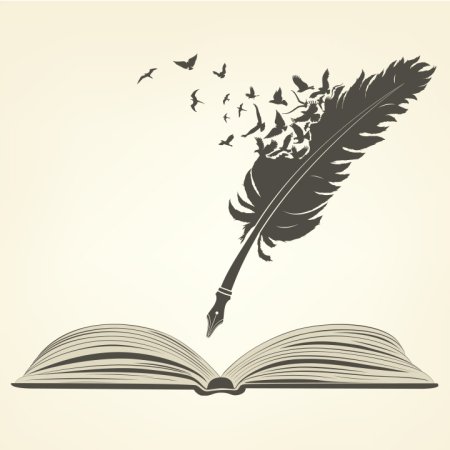 Нарисовать раскрытую книгу на книгах