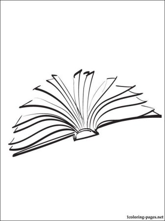 Трафарет открытой книги