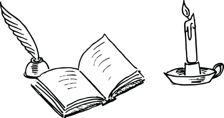 Открытая книга вектор