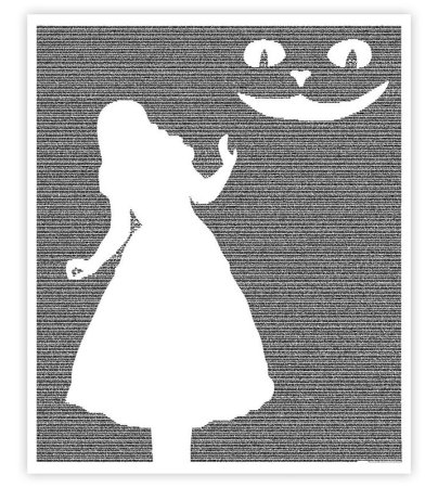 Алиса трафарет