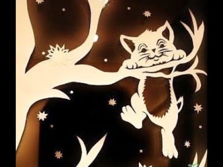 Раскраска новогодний котик