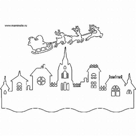 Композиции из трафаретов на окна