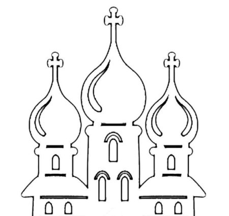 Трафарет храма