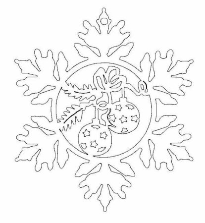 Снежинки трафареты для вырезания на окна шары