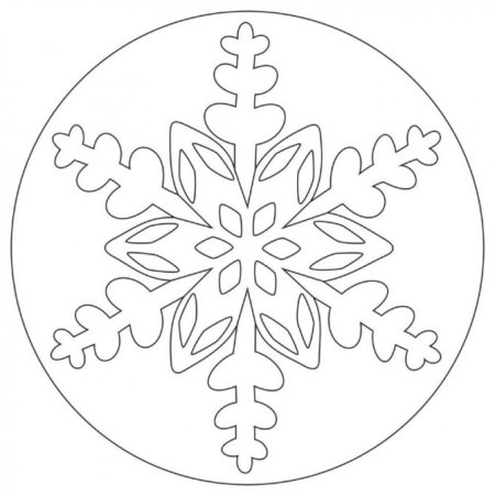 Новогодние снежинки трафареты