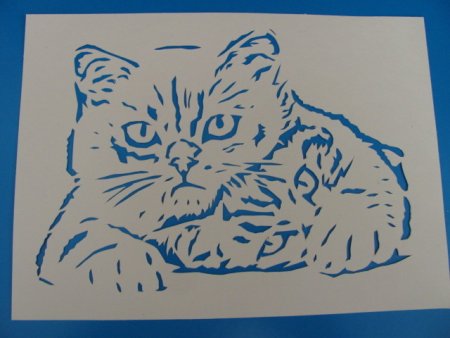 Трафареты кошек для декора стен