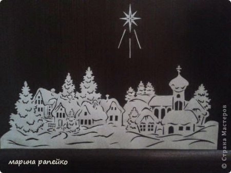 Украшения на окна домики