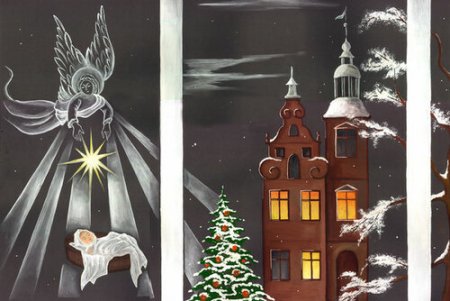 Рождественская ночь живопись