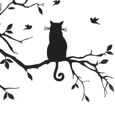 Вытынанки кот на дереве
